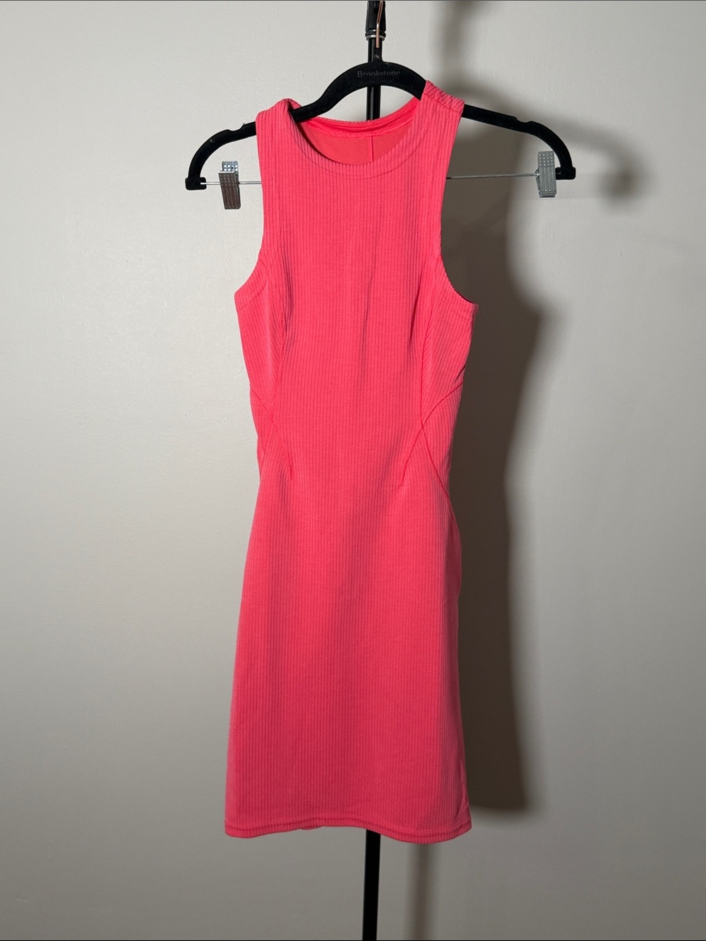 NWOT New Lululemon Ribbed Softstreme Slim-Fit Tank Dress Glaze Pink - Picture 5 of 9